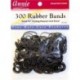 Annie Rubber Bands (Gomas 300ud/pack) Negro
