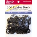Annie Rubber Bands (Gomas 300ud/pack) Negro